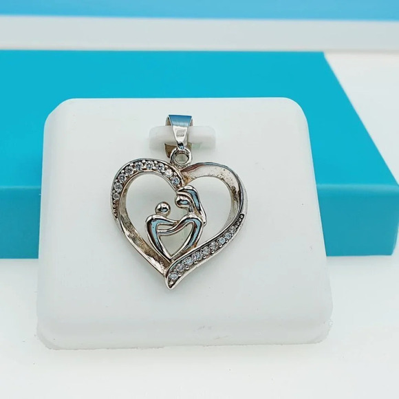 "925 Sterling Silver CZ Beautiful Pendant for Women, 1USPAR4020 - Picture 6 of 10